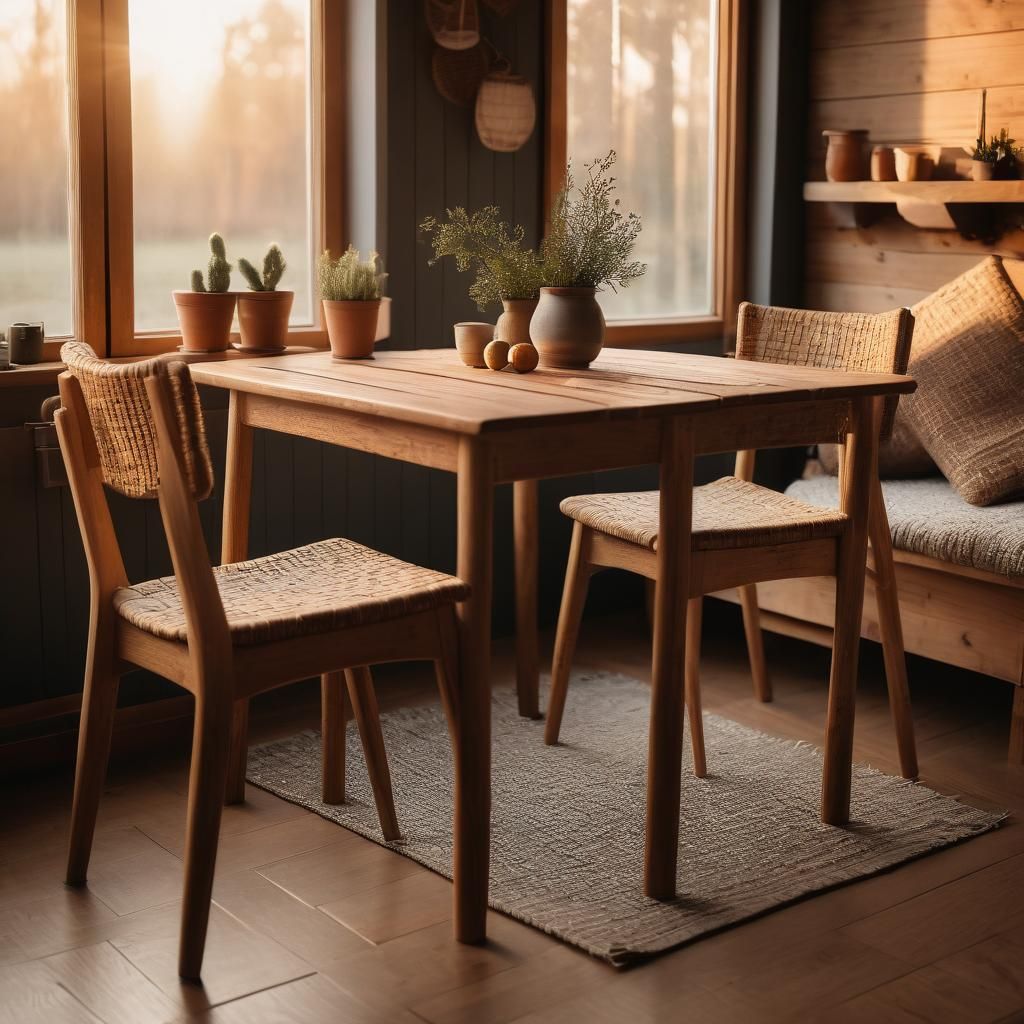 Cozy Minimalist Tiny House Interior in Scandinavian Style