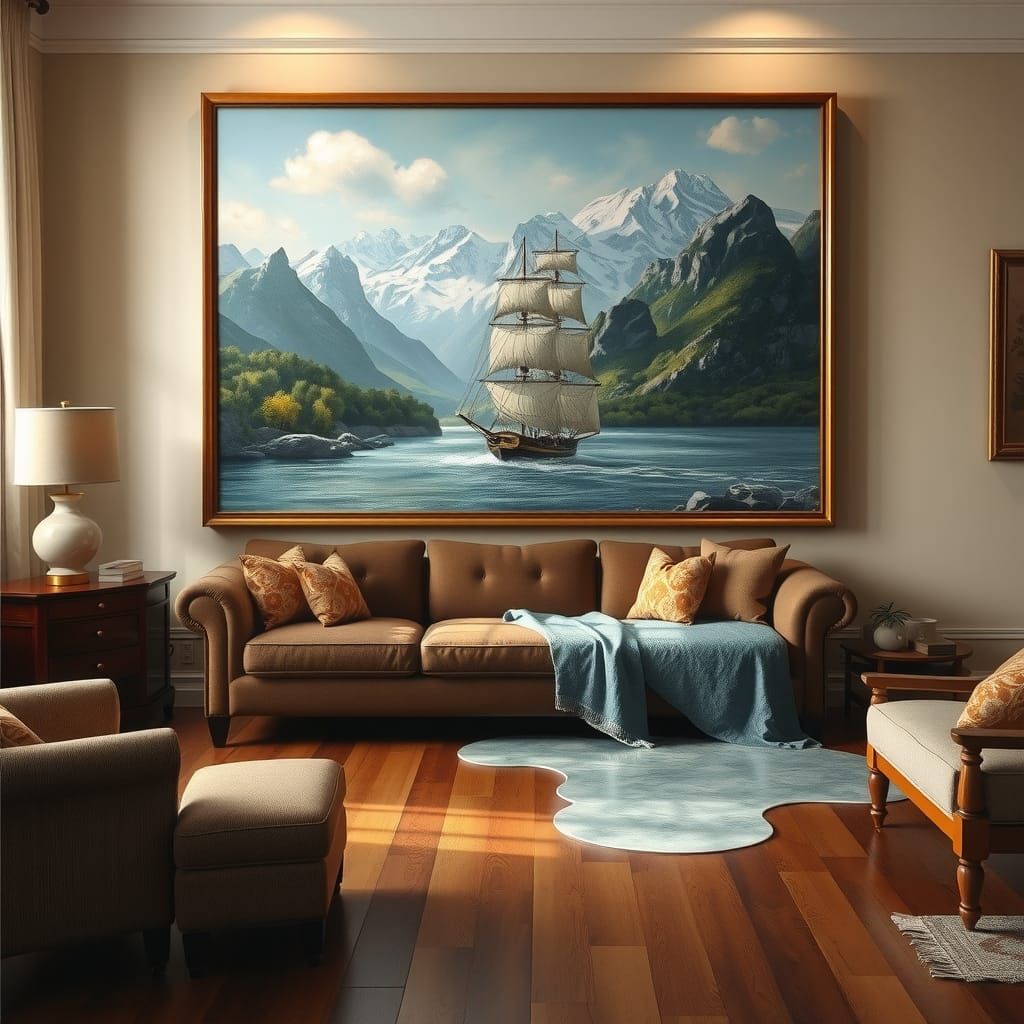 Surreal Painting Comes to Life in Living Room