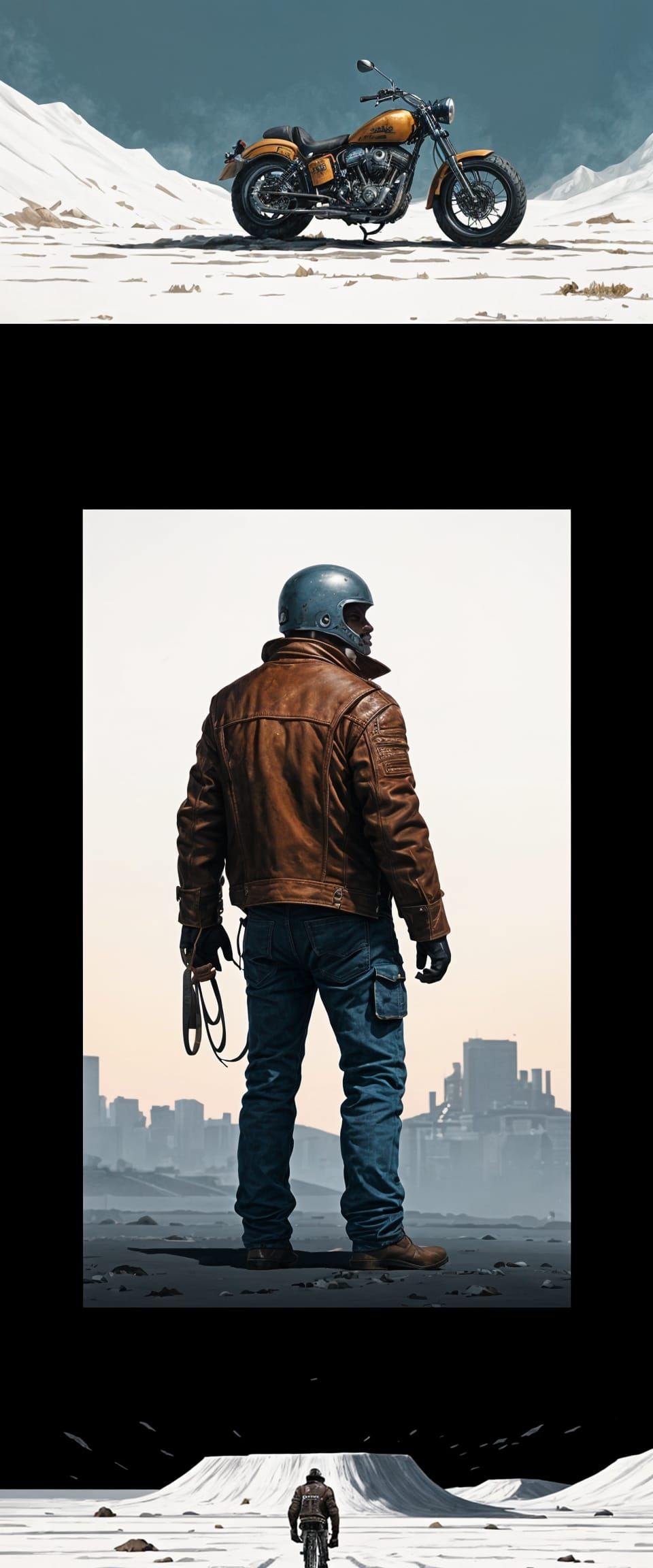 Tough Biker Cowboy with Wrestling Championship