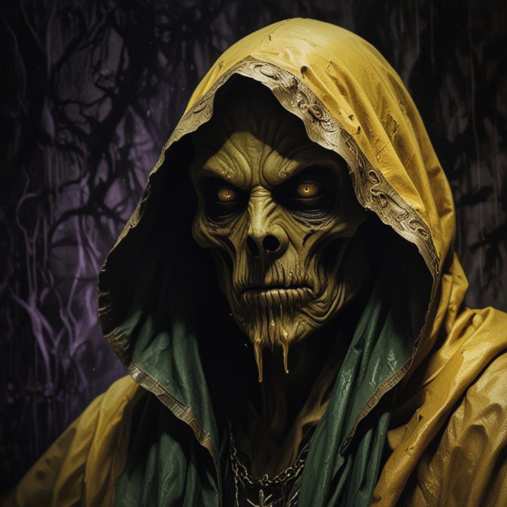 Hastur, the King in Yellow: Gothic Oil Painting
