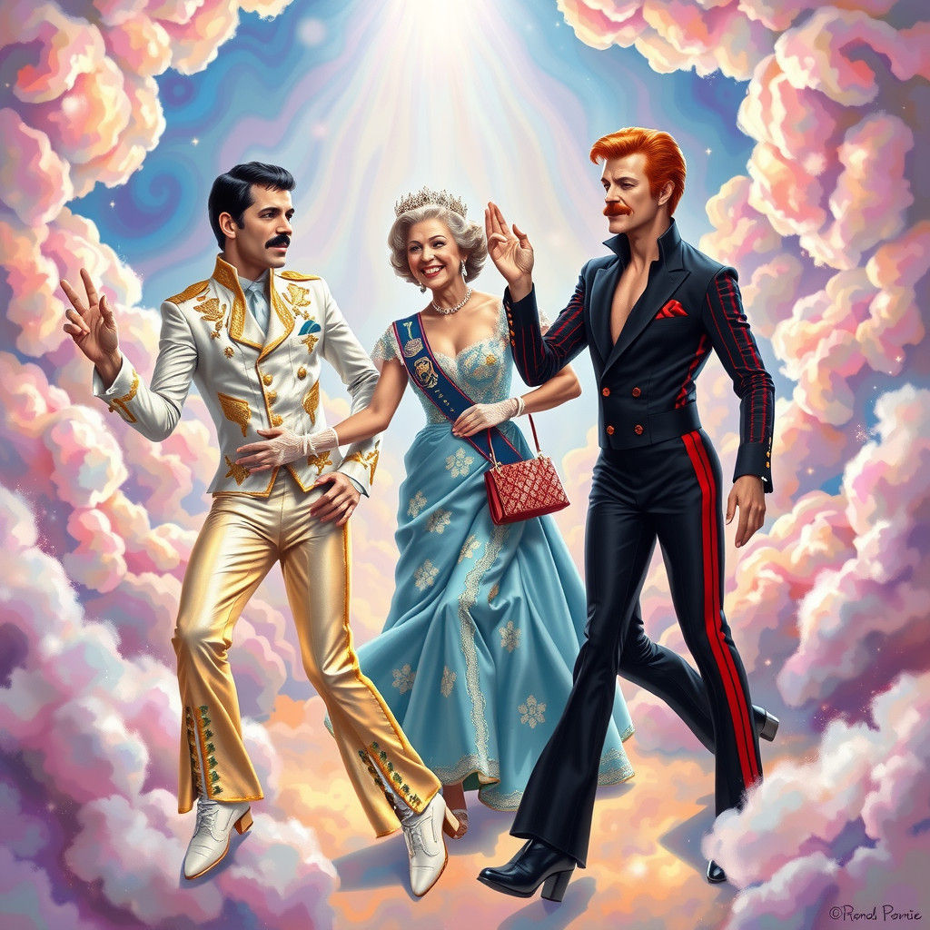 Three Queens Dancing in Heaven (The Queen, David Bowie, and ...