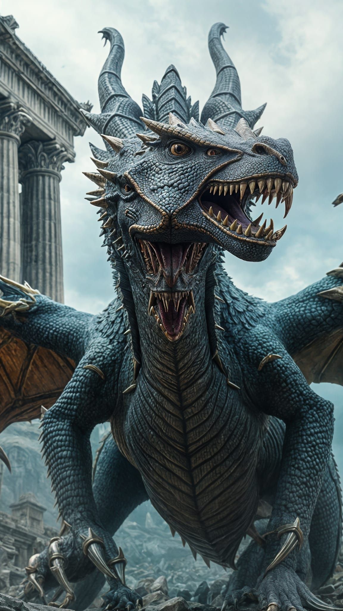 Legendary Dragon in Ancient Greek Hinterland