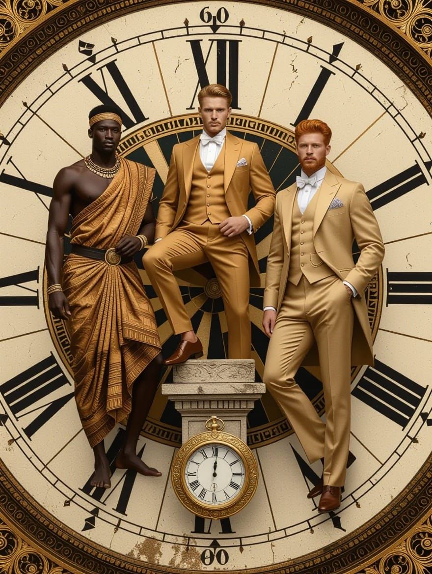 Timeless Gentlemen Unite in Artistic Clockwork