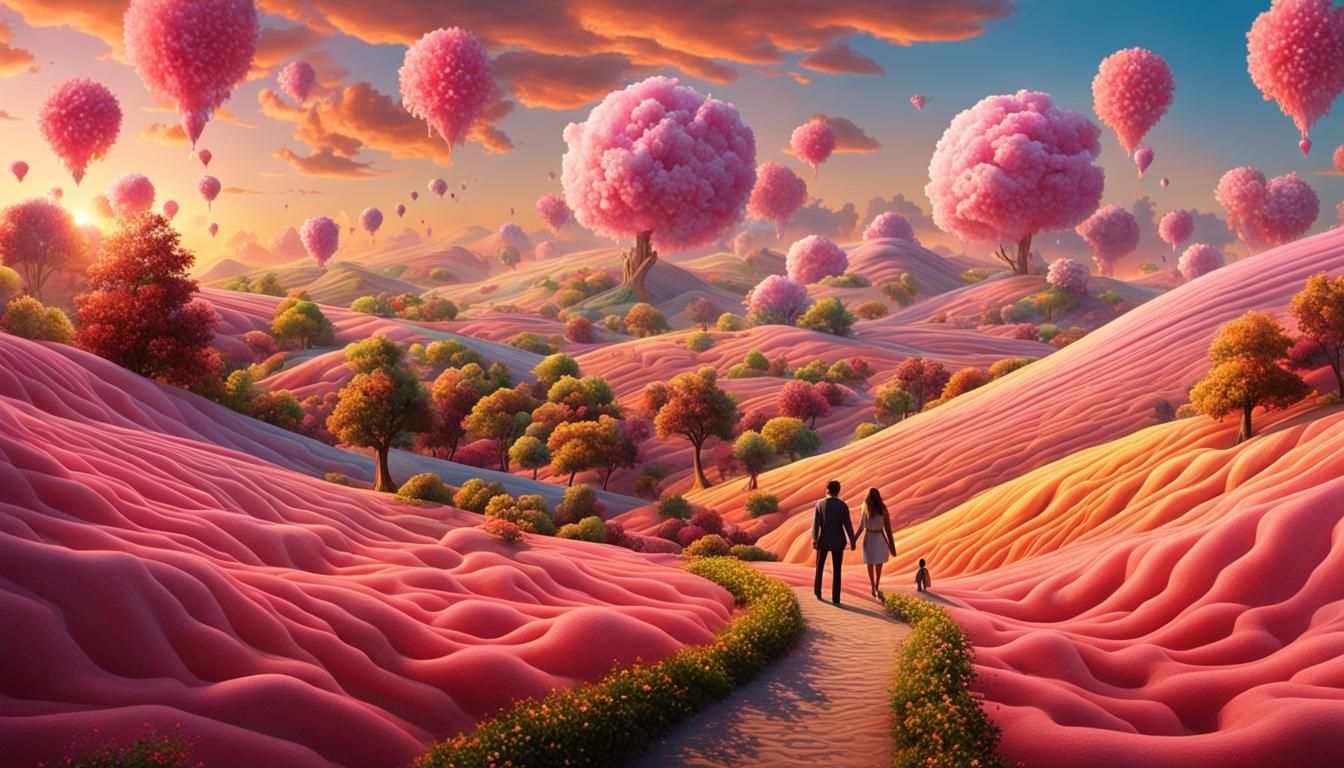 Sweet Steampunk Couple in Candy Land