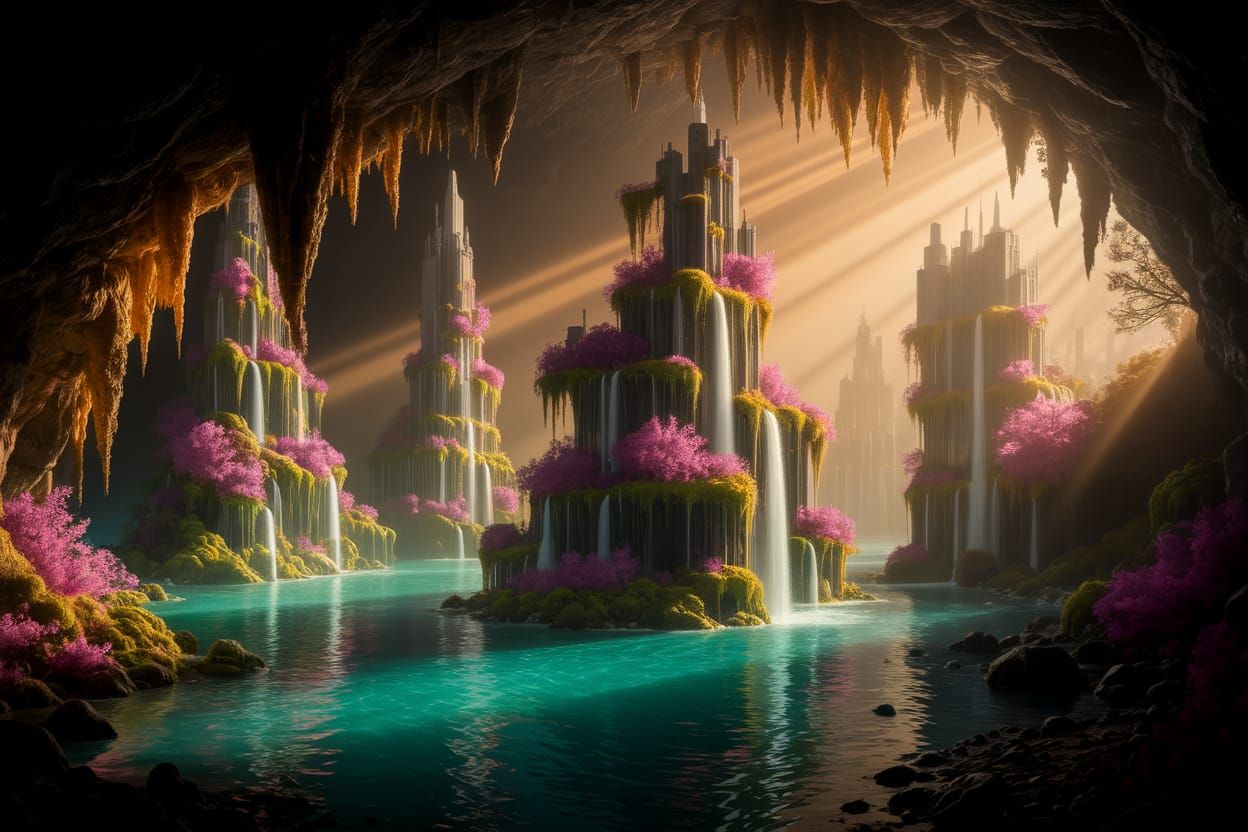 Futuristic Mythical City Found in Underwater Cave