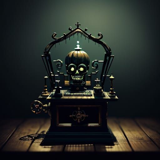 Spooky Mechanical Toy Comes to Life