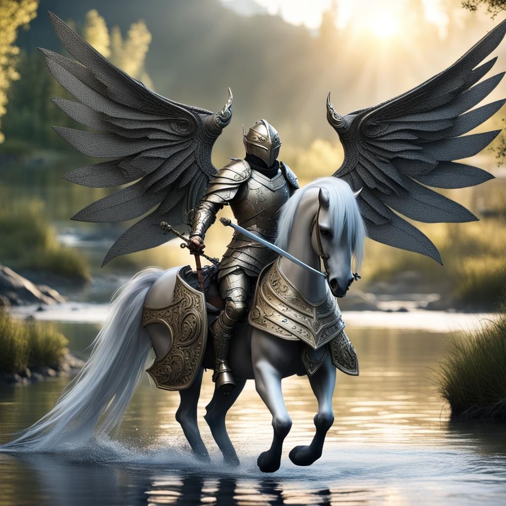 Magical Fairy Knight with Fey Warriors