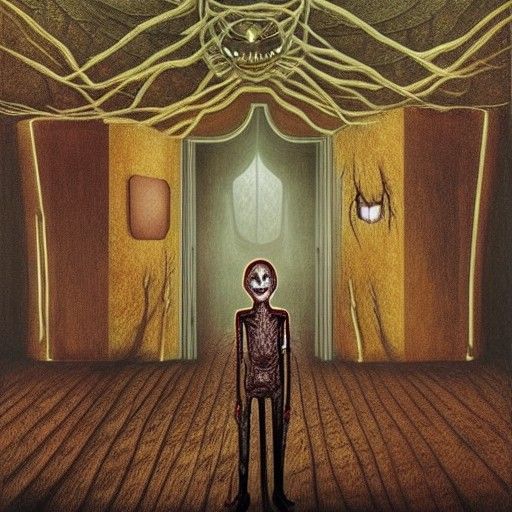 Nightmare King in Palace of Dreams: Sci-Fi Horror Art