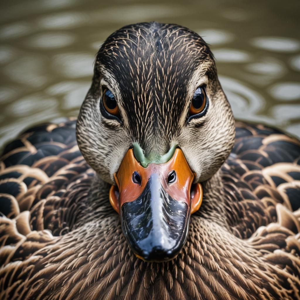Surreal Duck Face: Shocking Close-Up Photography