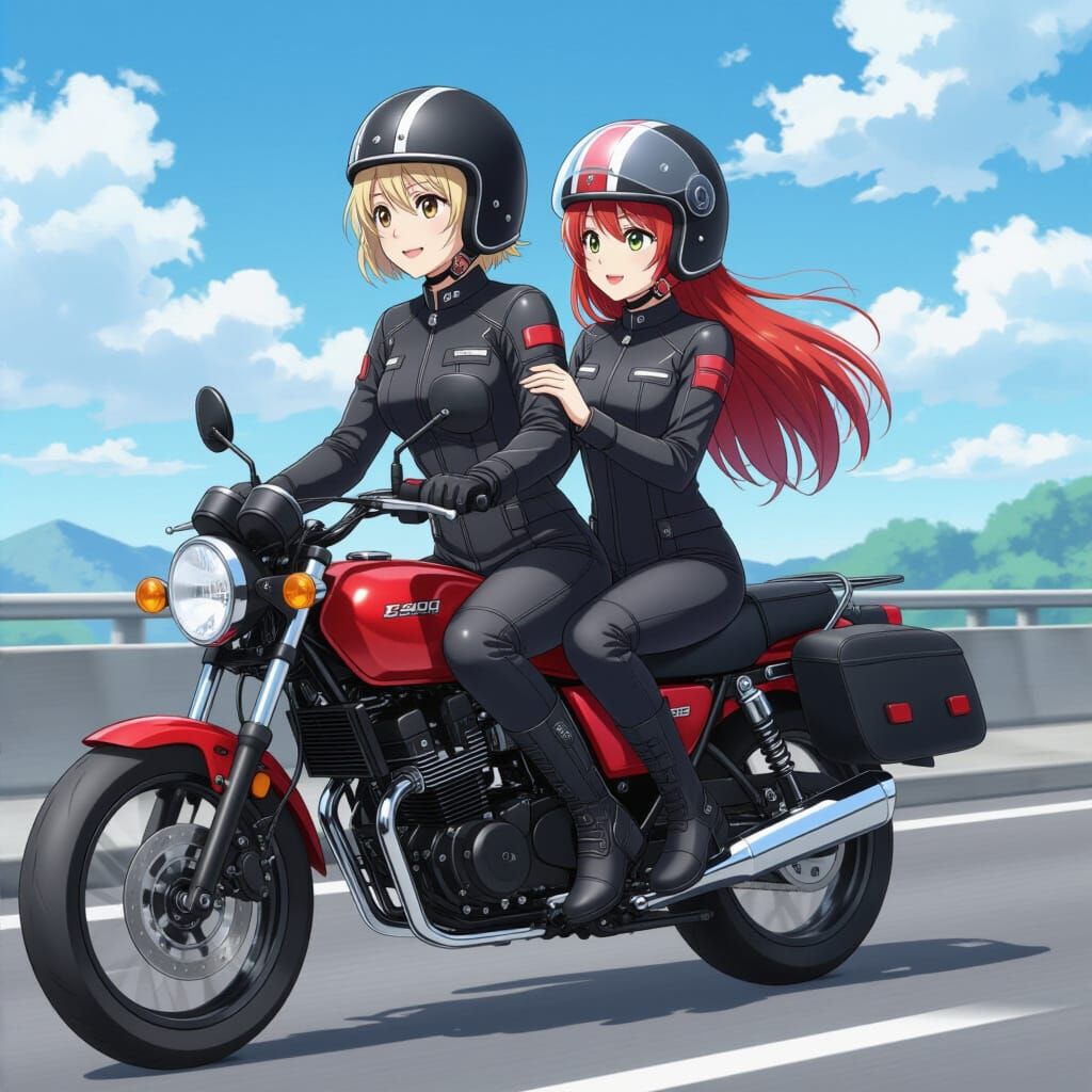Riding with Miichan to the Amusement Park 💞🏍️