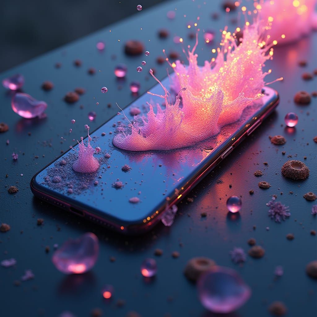IPhone 20 Concept Art in Detailed Matte Painting