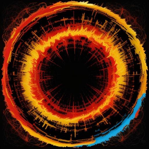 Vibrant Flames Dance in a Mesmerizing Abstract Display