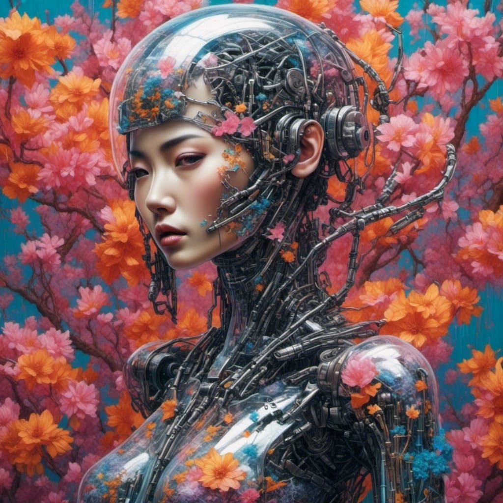 Futuristic Asian Droid Design