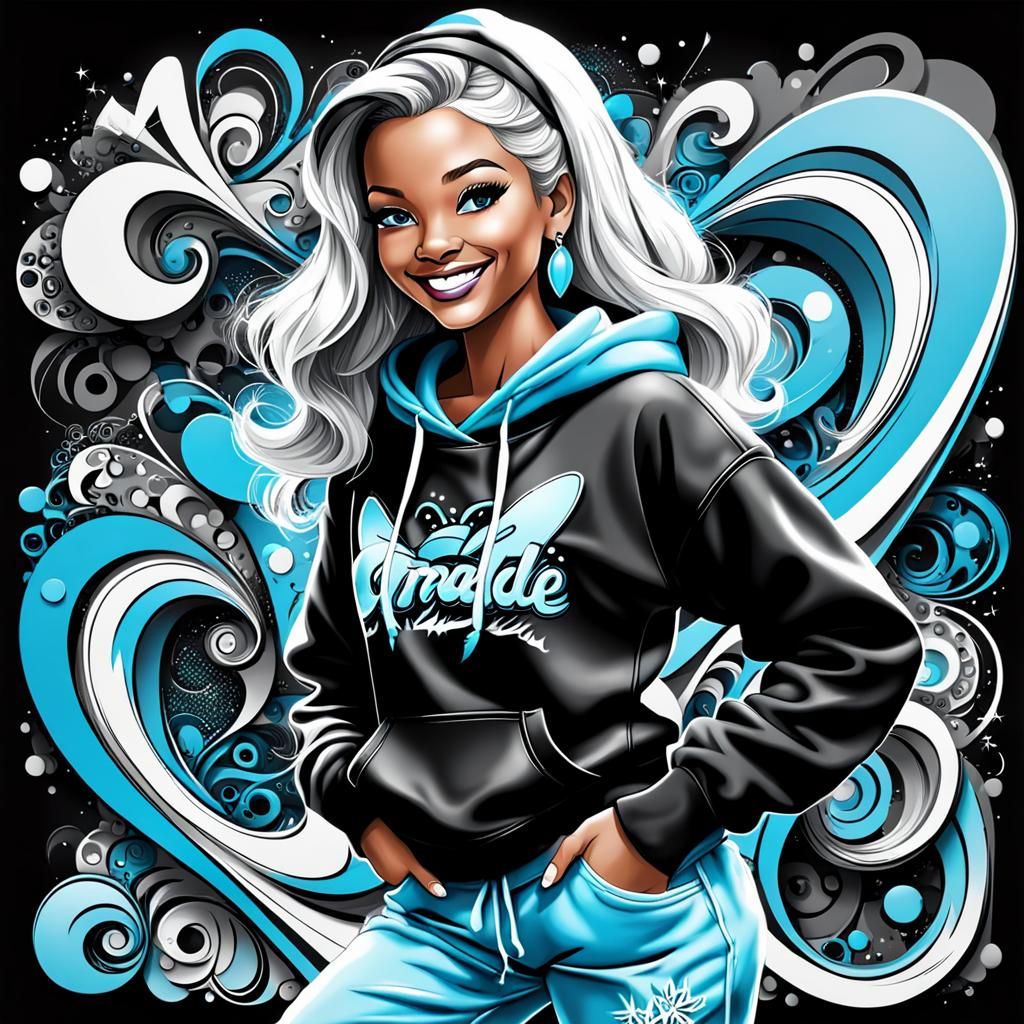 Cinderella in Hip Hop Style with Graffiti