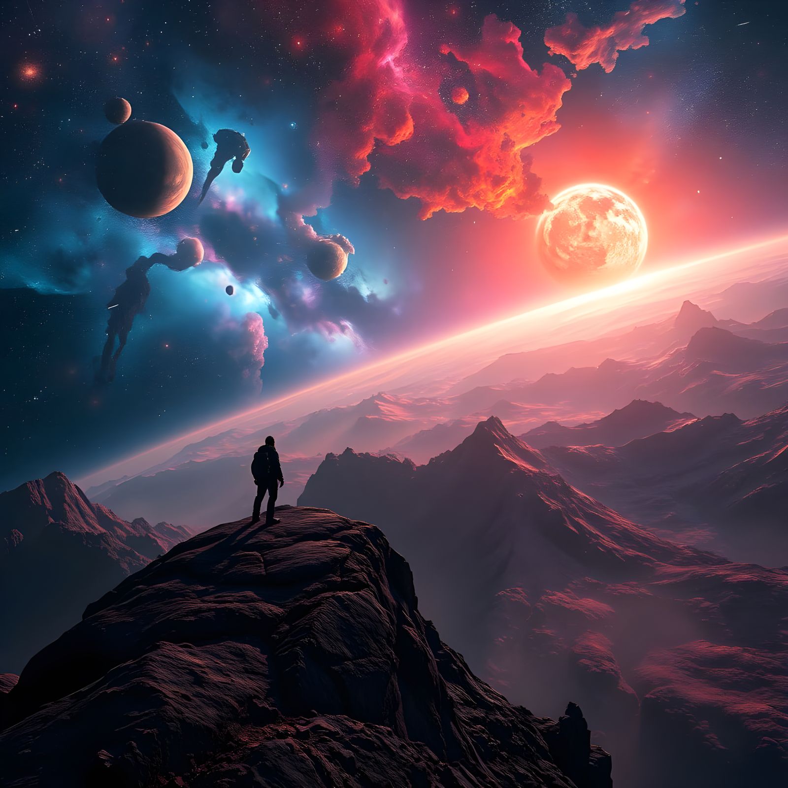 Heart of the Galaxy: Cosmic Nebula and Supernova