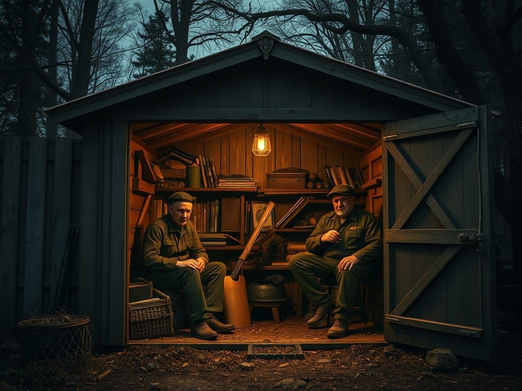 Mad Frenchmen Locked Inside a Moody Shed