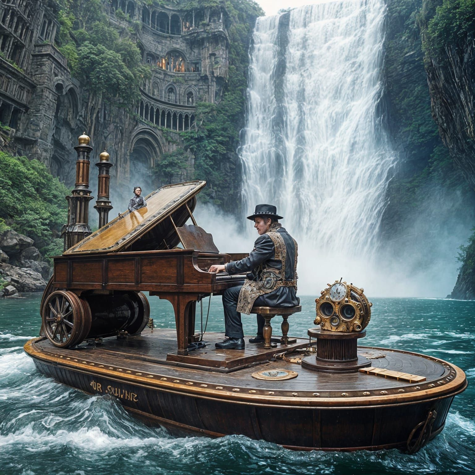 Steampunk Piano Maestro on River of Lost Souls