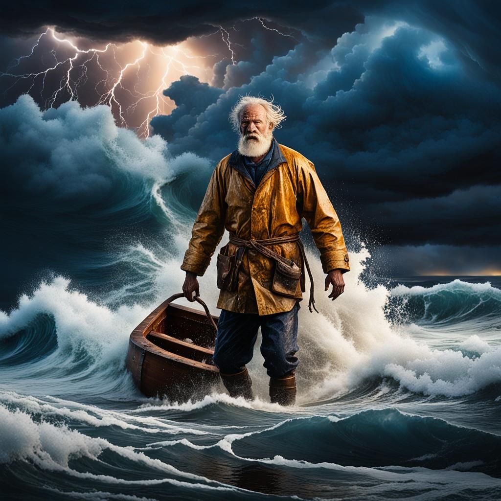 Ocean Storm: A Cinematic Matte Painting