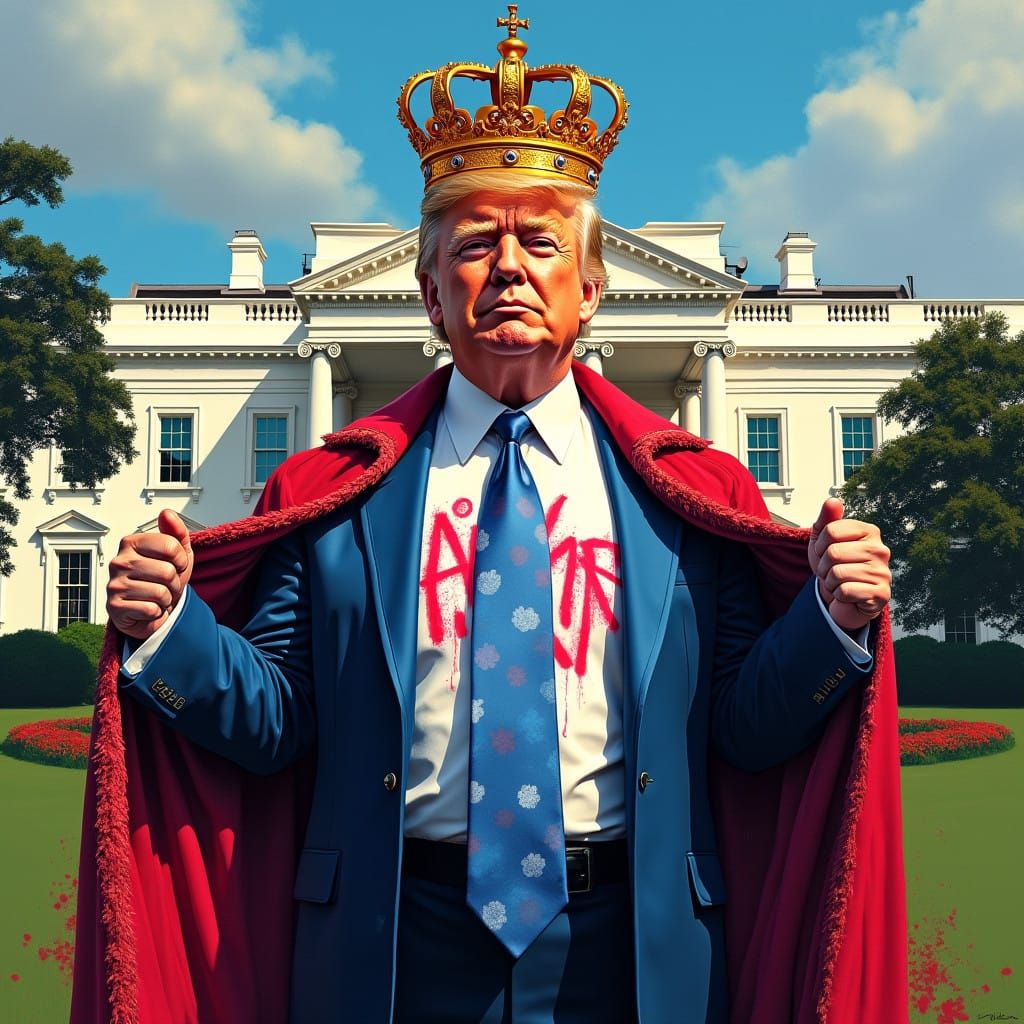Golden Trump as King of the White House