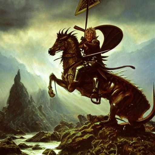 Siegfried Slaying The Dragon: Norse Legend