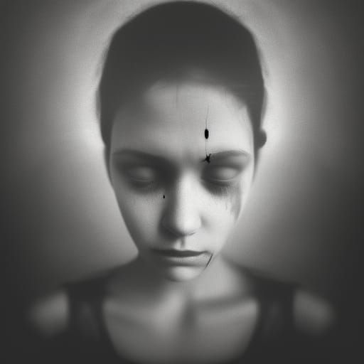 Ethereal Fairy Portrait in Infrared Photography Style