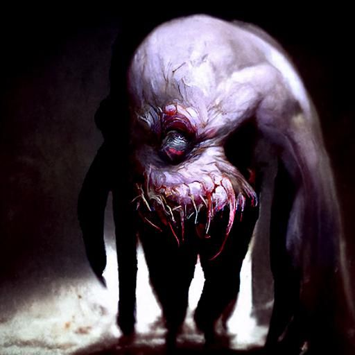 Sinister Flesh Creature by Greg Rutkowski