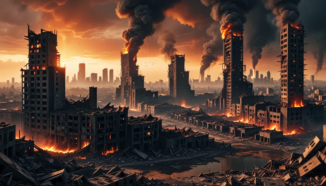 Post-Apocalyptic Ruins in Digital Art