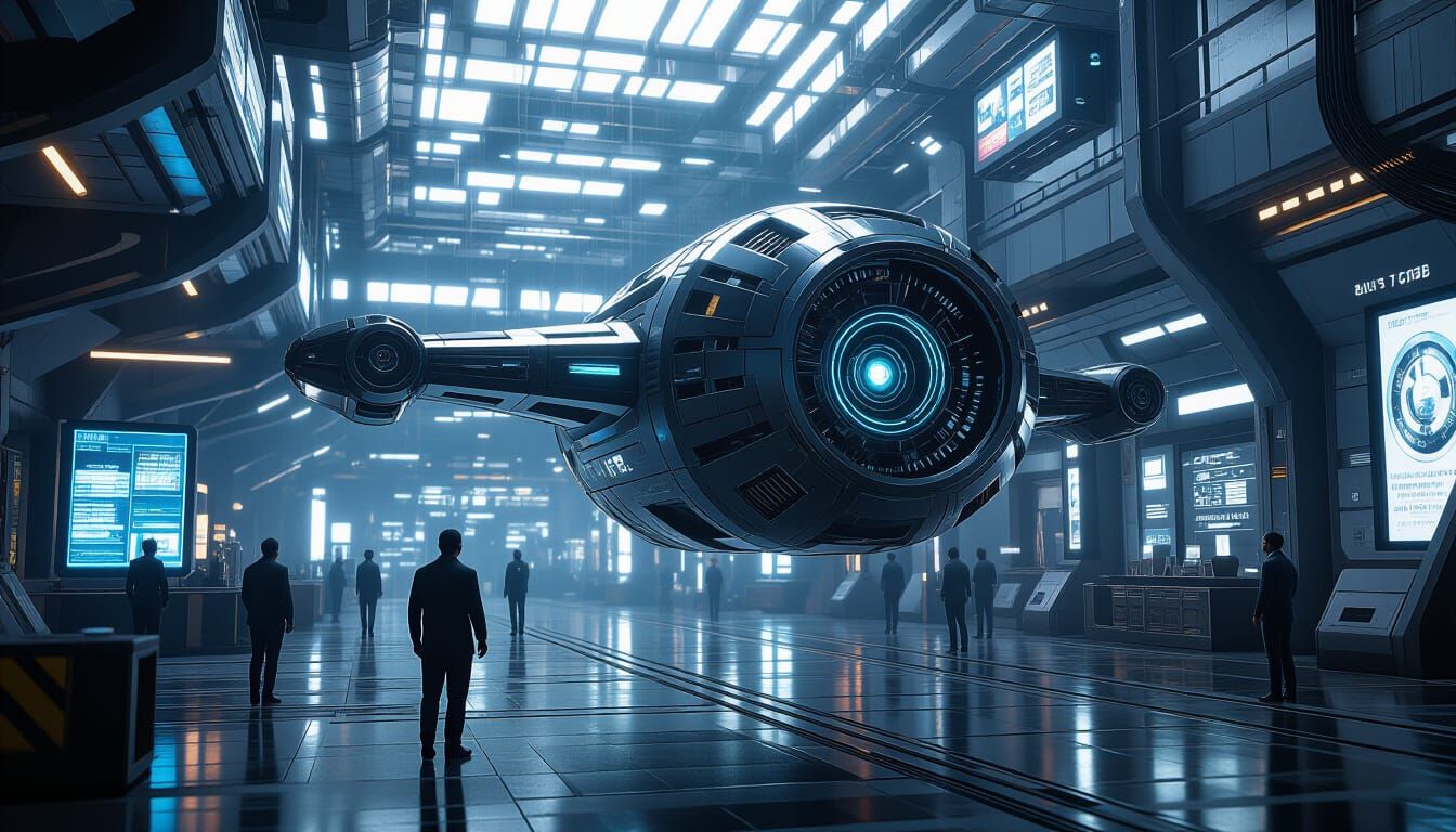 Futuristic Robots in Bubbles: Sci-Fi Render