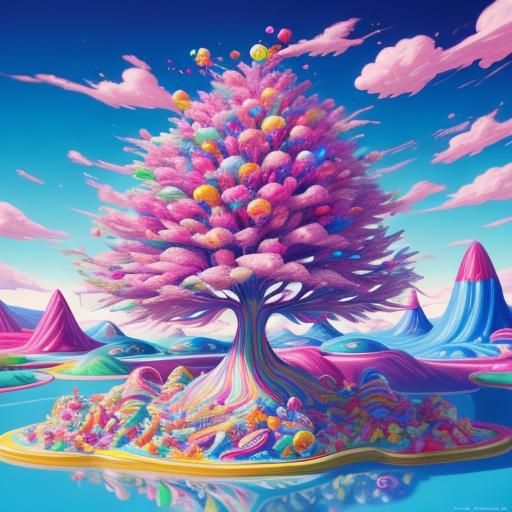 Sugarcoated Wonderland in Hyperrealistic Candy Art