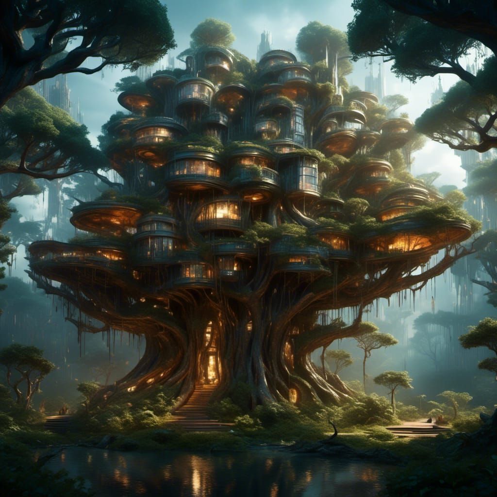 Fantasy blend with futuristic design