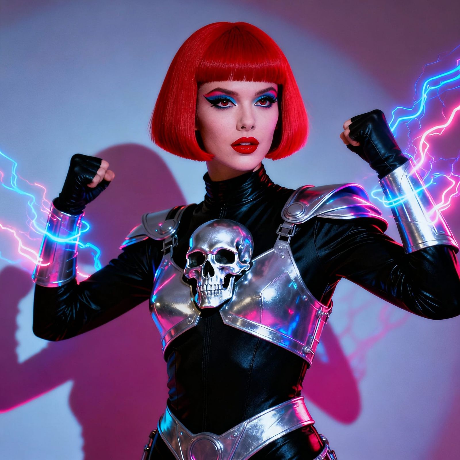 Wild Alt-Girl Superhero Lady Zola in 1960s Sci-Fi Style