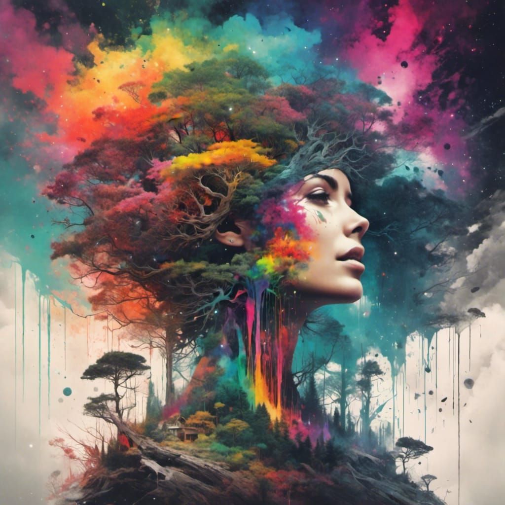 Muted Rainbow Shenanigans in Dreamlike Style