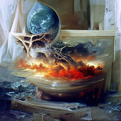 Ashes of Creation in Oil Painting Style
