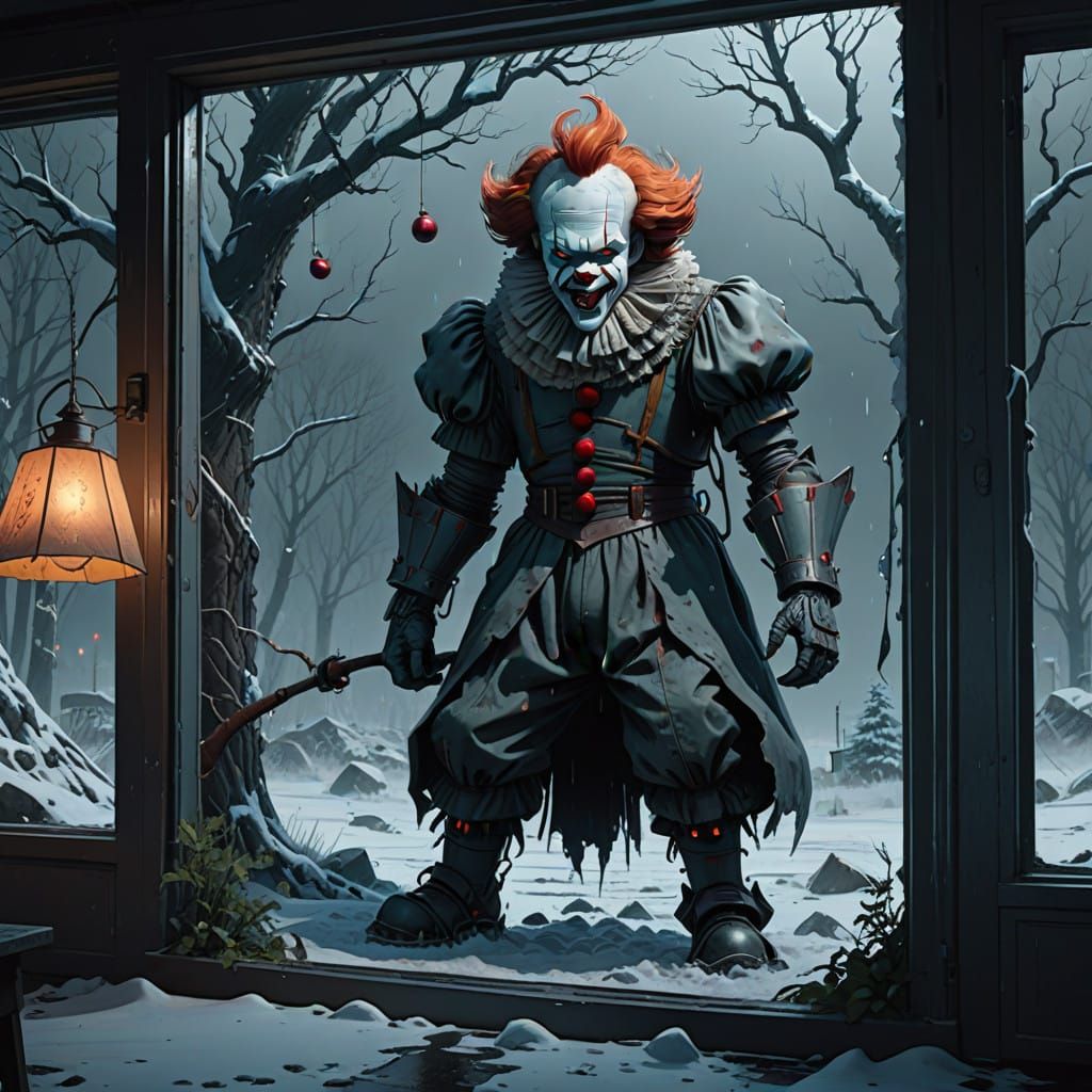 Eerie Christmas Tree Haunted by Pennywise