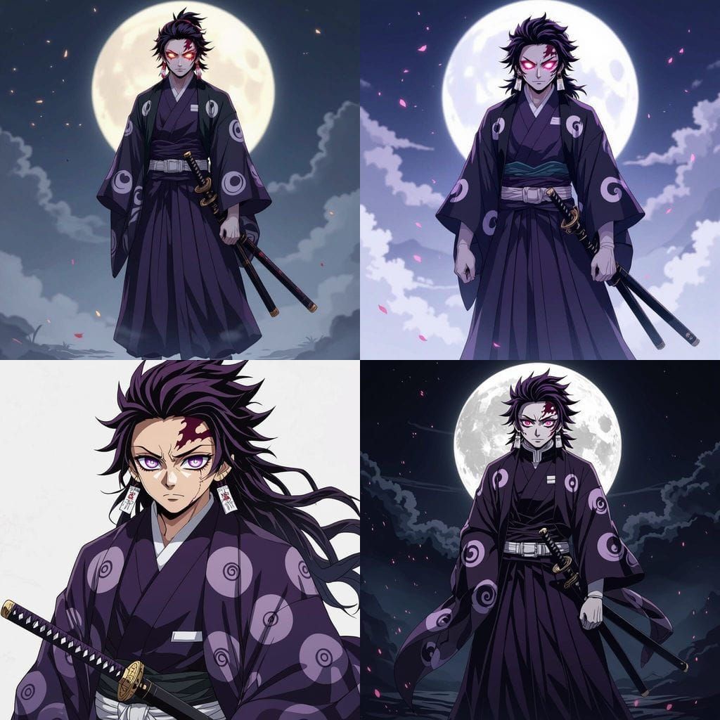 Anime Illustration of Noble Demon Slayer Character