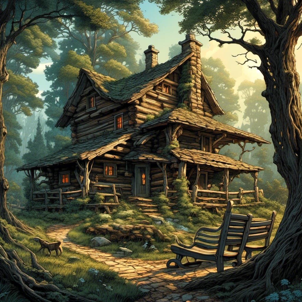 <lora:Fairy night:1.0> Old man rocking in a rocking chair on...