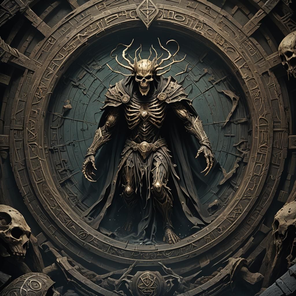 Abyssal Undead Revenant Emerges from Runic Circle