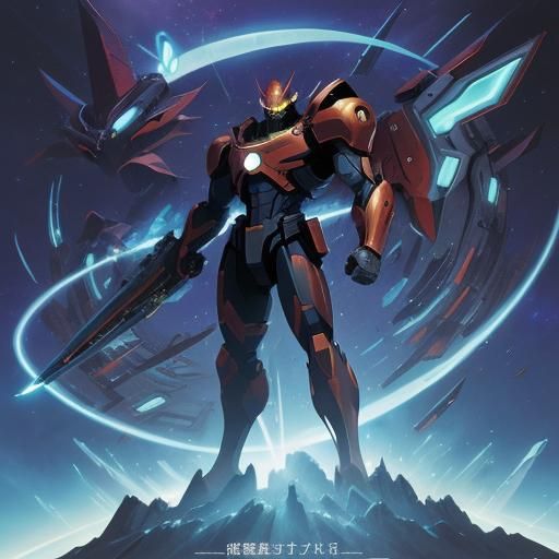 Sci-Fi Math Book in Anime Style