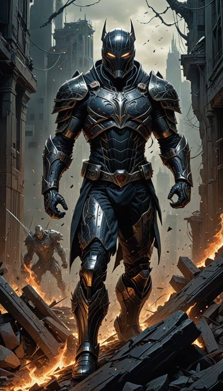 Heroic Anti-Hero in Minimalist Armor