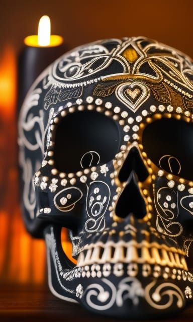 day of the dead skull