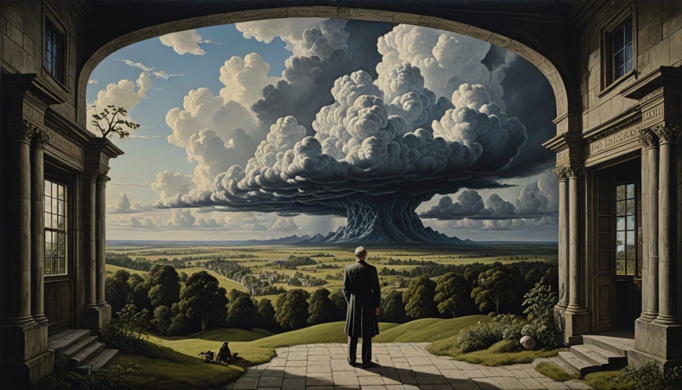 Metaphysical Surrealist Masterpiece of Heartfelt Questions