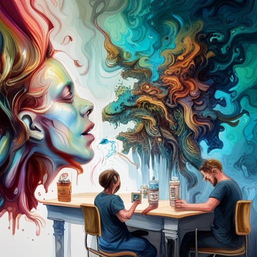 Alien Cannabis Coffeeshop in Space: Splash Art