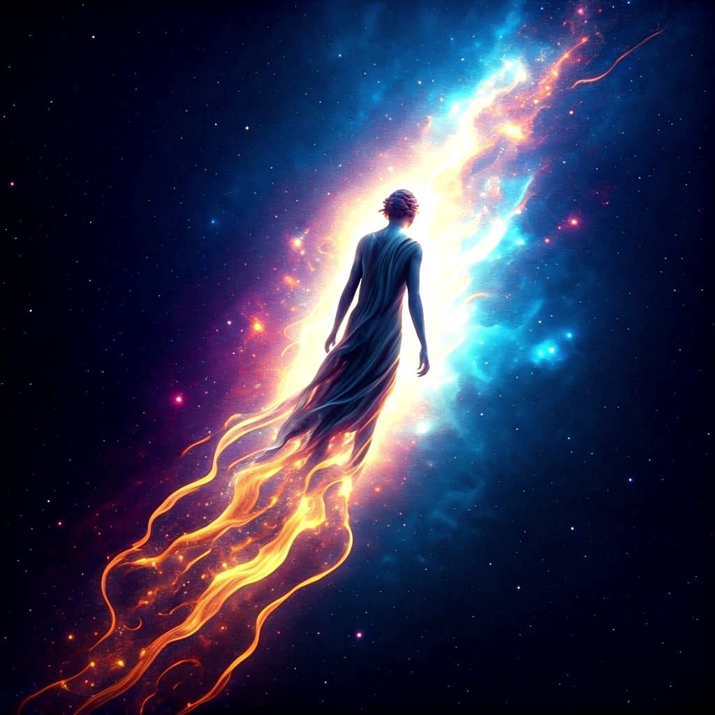 Ghost Fading into a Deep Color Galaxy