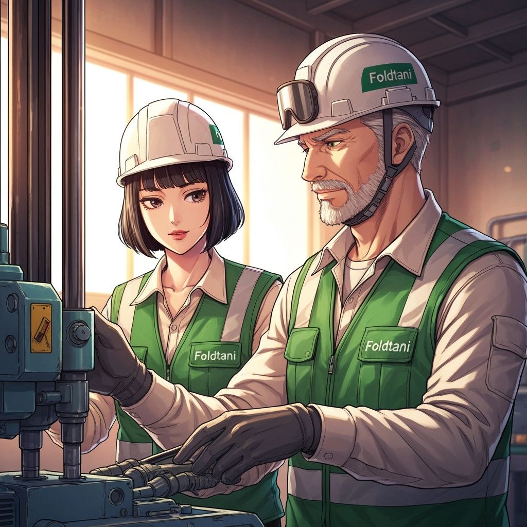 Thai Woman and Italian Man Working in Anime Style