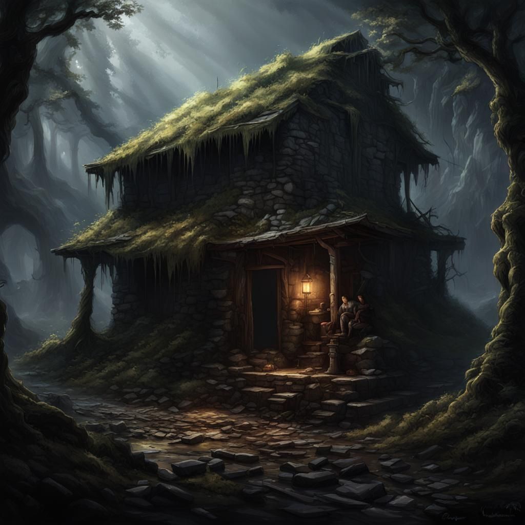 Dark Fantasy Hideaway: Man in Mind Nest