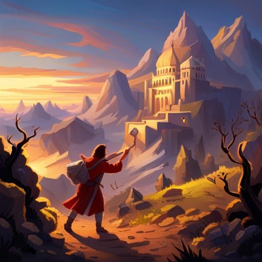 Explorer Combats Demon for Holy Scroll