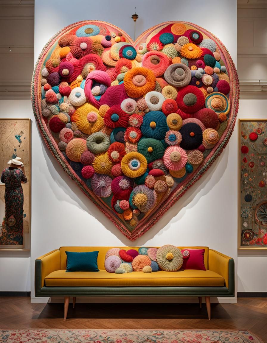 Surreal Gigantic Embroidery Sculpture: High Art