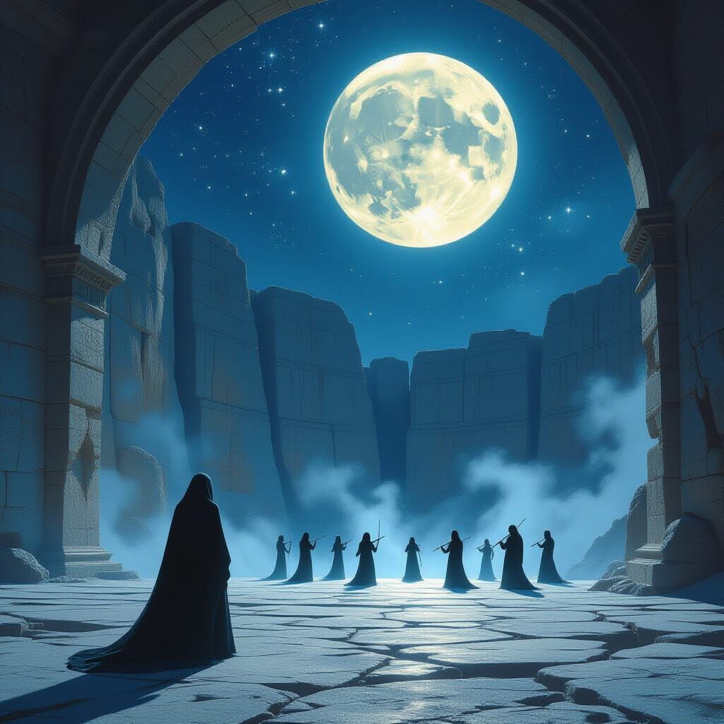 Lunar Amphitheater Hosts Silent Stardust Symphony