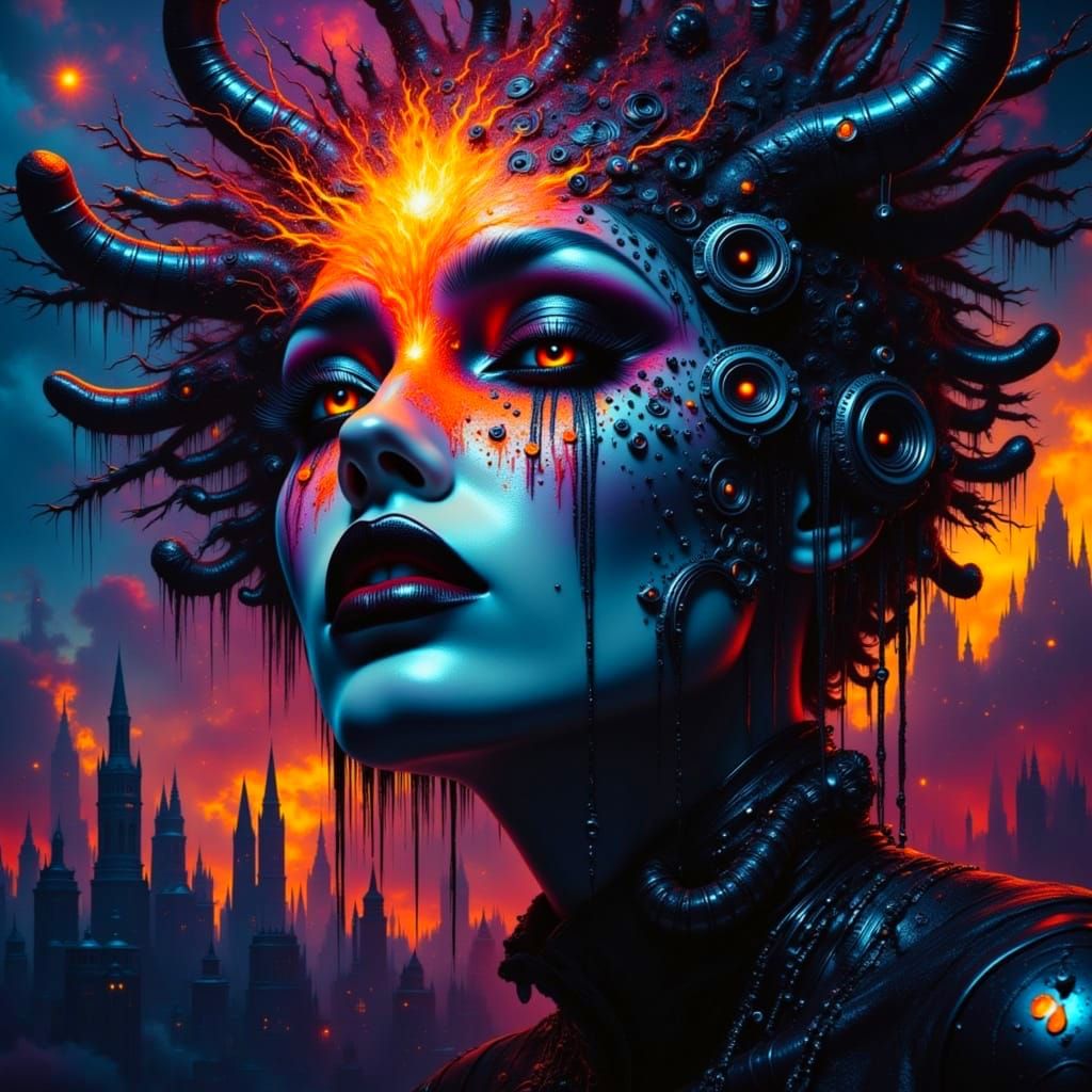 Gothic Punk Dreamscape Explodes in Dark, Tri-Layered Chaos