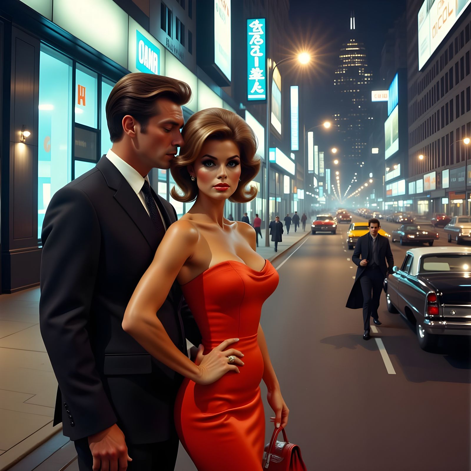 Mysterious Figures Emerge from Dark Cosmic Landscape